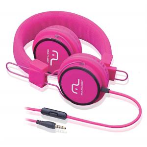 Fone de Ouvido Com Microfone Headfun Rosa P2 - PH088