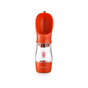 Garrafa Portátil Pet com Porta-Comida Water And Food To Go 258/200ml com Filtro de Carvão Ativado Vermelha - Fisher Price - PP259