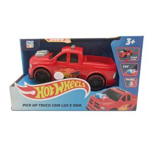 Hot Wheels Carro Pick Up Truck Vermelho Com Luz e Som Multikids - BR1820