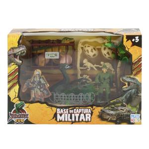 Jurassic Fun Base de Captura Militar 15 PC Multikids - BR1780