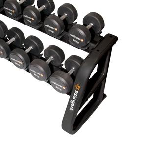Kit 10 Dumbells Emborrachado Deluxe 12 A 30 Kg (Total 420 Kg ) Wellness - WK088