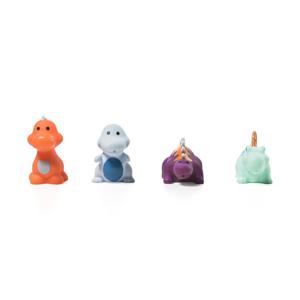 Kit Bubbles Turminha Dinos - 4 Brinquedos que Esguicham Água +4m Multikids Baby - BB1161