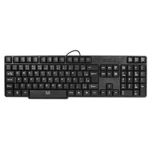 Kit Teclado e Mouse com fio Conexão PS2 Cabo de 130cm 1200dpi Resistente a Água Preto - TC303