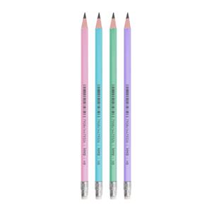 Lapis Preto Grafite HB Pastel com Borracha Pote c/ 72 Unidades Keep - EI104