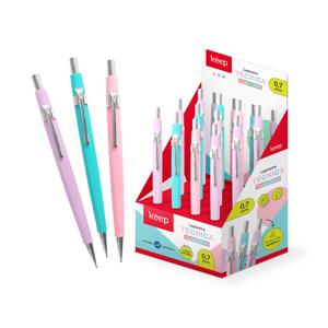 Lapiseira Técnica 0,7mm Cores Pastéis c/ 12 Unidades Keep - EI112