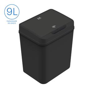 Lixeira Automática com Sensor 9L Preta - EI080