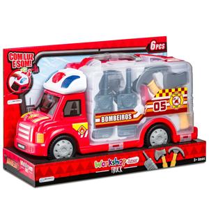 Maleta Caminhão Bombeiro Workshop Jr Truck Multikids - BR898