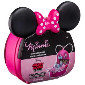 Maleta com Alça Minnie Cabeleireira Com Acessórios Multikids - BR1560
