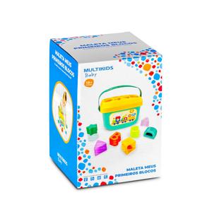 Maleta Meus Primeiros Blocos 16 peças Multikids Baby - BR1244