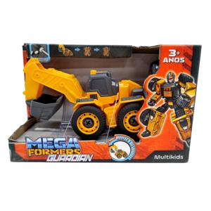 Megaformers Guardian - Robô Escavadeira Amarelo Multikids - BR2024