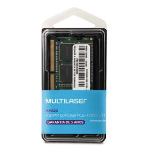 Memória Multilaser Ddr3 Sodimm 8Gb 1600 Mhz - MM820