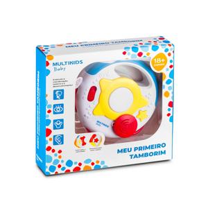 Meu Primeiro Tamborim com Som Pilhas AA Multikids Baby - BR1247
