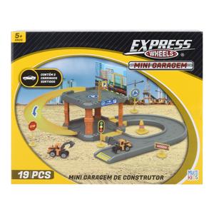 Mini Garagem de Carrinhos Construção Express Wheels Multikids - BR1837