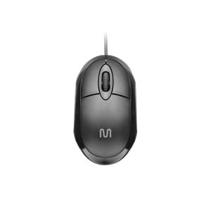 Mouse Com Fio Classic Conexão USB 1200dpi Cabo de 120cm 3 Botões Preto - MO300