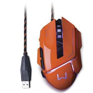 Mouse Gamer 3200DPI Warrior Ivor Laranja - MO263