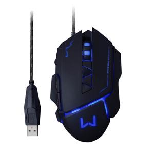 Mouse Gamer Ivor 3200DPI Preto Warrior  - MO261