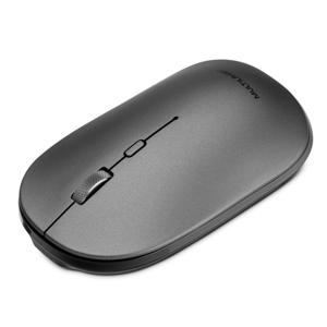 Mouse Sem Fio Slim Bluetooth e USB , 1600dpi , 4 Botões e Clique Silencioso Com Pilha Inclusa Grafite - MO333