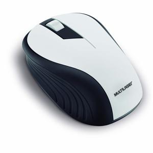 Mouse Sem Fio Wave Conexão USB 1200 DPI 3 Botões Ergonômico Branco - MO216