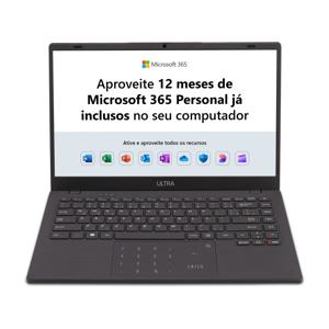 Notebook , Windows 11 Home , Tela 14 Pol , Processador Celeron N4020C , Memória 4GB 128GB eMMC Cinza Ultra - UB250
