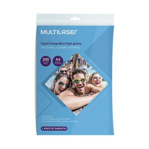 Papel Fotográfico Glossy A4 200g 10 Folhas - PE011