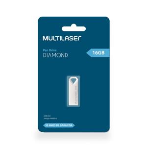 Pen drive Diamond 16GB USB 2,0 Metálico Multi - PD850