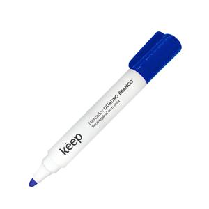 Pincel Marcador de Quadro Branco Recarregável Tinta Azul Caixa c/ 12 Unidades Keep - MR036