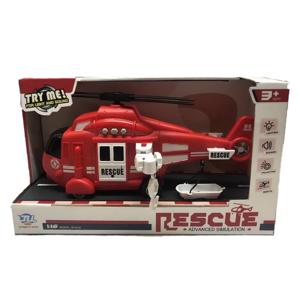 Play Machine Helicóptero de Bombeiro Com Luz e Som Vermelho Multikids - BR1782