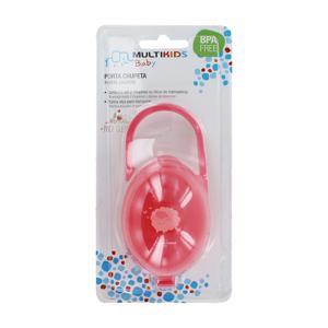 Porta Chupetas Rosa Multikids Baby - BB142