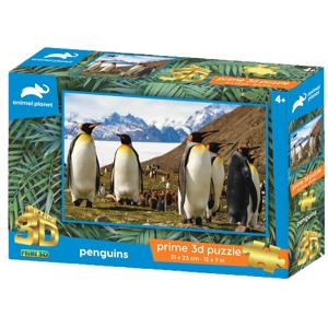 Quebra-Cabeça 3D Animal Planet Família Pinguim 100 Peças Multikids - BR2116