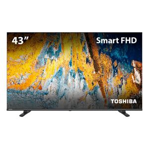Smart TV 43" Toshiba DLED Full HD 43V35L VIDAA 2 HDMI 2 USB Com Comando de Voz - TB017M