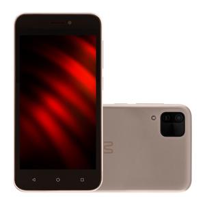 Smartphone Multilaser E 2 3G 32GB Wi-Fi Tela 5 pol. Dual Chip 1GB RAM Android 11 (Go edition) Processador Quad Core - Dourado - P9149