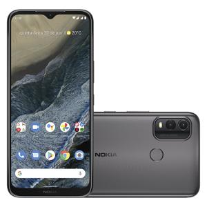 Smartphone Nokia G11 Plus 4G 128GB Tela HD+ 6,5” Câm Dupla 50MP Android 12 (13 e 14) Cinza - NK095
