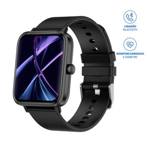 Smartwatch Multi L2 Tela 1.83 Proteção IP67 Preto - WR202