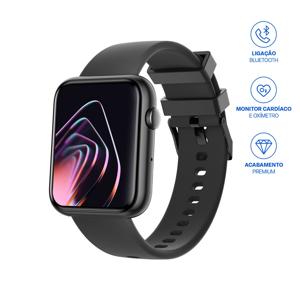 Smartwatch Multi M2 Tela 1,78 Amoled Proteção IP67 Preto - WR204