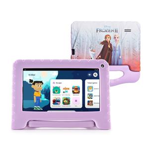 Tablet Infantil Frozen II com Controle Parental 4GB RAM + 64GB + Tela 7 pol + Case + Wi-fi + Android 13 + Quad Core Multi - NB416