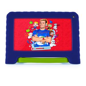 Tablet Infantil Luccas Neto 4GB RAM + 64GB + Tela 7 pol. + Case + Wi-fi + Android 13  + Quad Core Multi - NB423