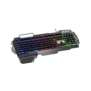 Teclado Gamer Warrior Zuberi Superfície Metal LED - TC210