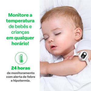 Termômetro Baby Pulseira Bluetooth Bateria CR2032 Multi Saúde - HC268