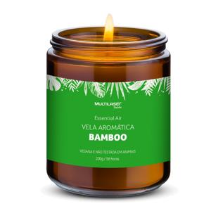 Vela Aromática de Bamboo - 200g - Multi Saúde - HC521