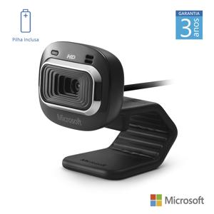 Webcam Lifecam Microsoft Hd 720p 30fps Microfone Com Redução de Ruído Tecnologia Truecolor Usb - T3H00011