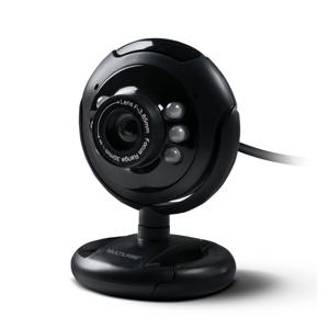 Webcam Standard 480p 30Fps Led Noturno Microfone Conexão Usb Preto Multi (Multilaser) - WC045