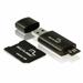 Leitor de cartao SD + Adaptador SD + Cartao De Memoria Classe 4 com Trava de Seguranca 4GB Preto Multilaser - MC057