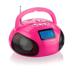 Rádio Portátil Multilaser Com Entradas Usb E Cartão Sd Rosa - SP146