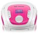 Caixa De Som Multilaser Boombox Bluetooth Som 5 Em 1 Rosa E Branca - SP187