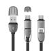 CABO 2 EM 1 TYPE C E MICRO USB 1,5M PRETO - WI350