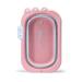 Banheira infantil retrátil Multikids Crocodilo 38 litros Rosa - BB1145