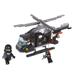 Blocos de Montar Cubic Polícia Helicóptero de Combate 219 Peças Multikids - BR1197