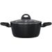 Caçarola Ouro Preto 20cm alumínio 4 Camadas, Revestimento Antiaderente Goldflon e Alças Soft Touch UpHome by Jomafe - UD280