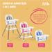 Cadeira de Alimentação Berry 3 em 1 Rosa Multikids Baby - BB390