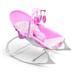 Cadeira de Descanso e Balanço Seasons 0-18kgs Rosa Multikids Baby - BB217